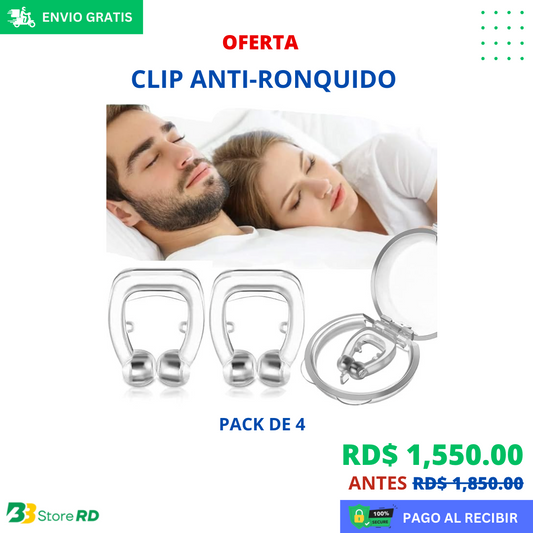 Clip Anti-Ronquido - Pack de 4